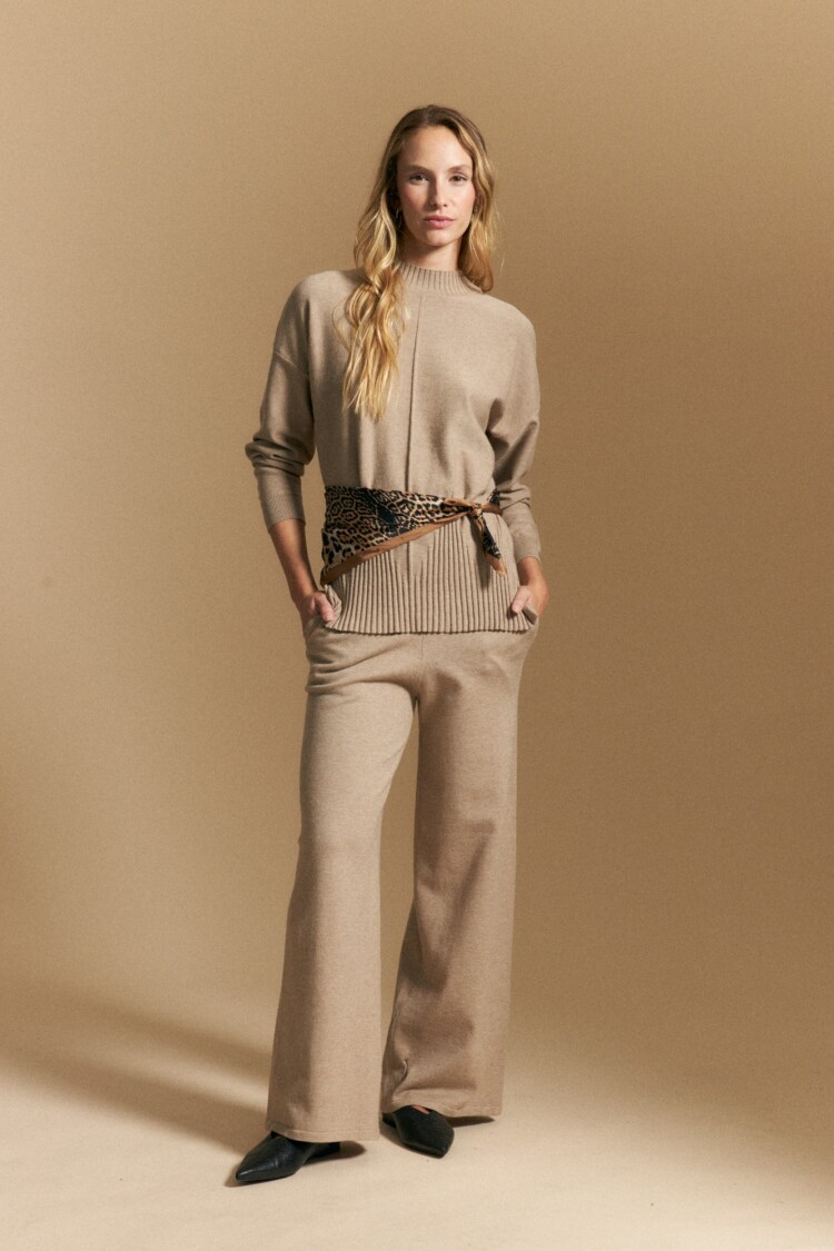 POLERA CASIOS Beige Melange
