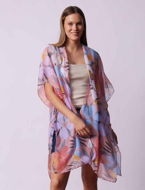 Kimono Flores ROSA/MULTI