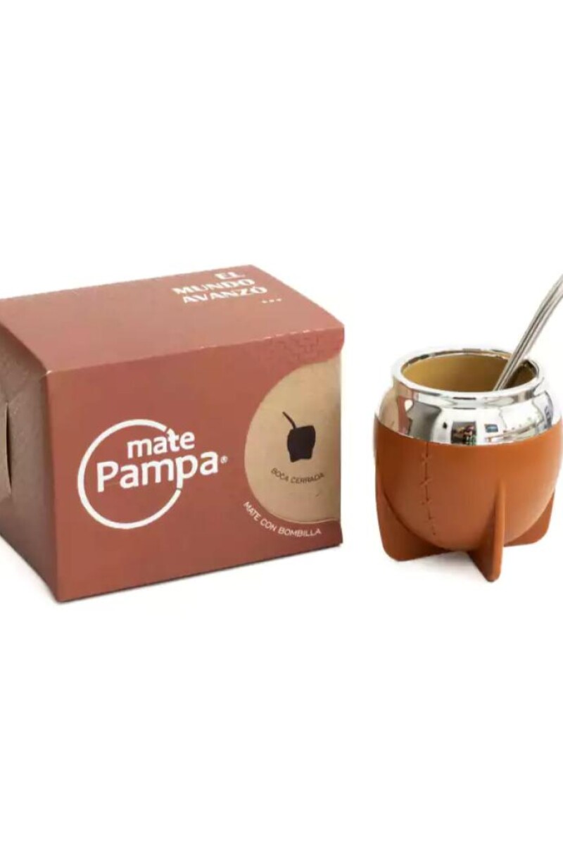 MATE PAMPA MATE TRADICIONAL BOCA CERRADA MARRON