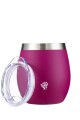 MATE TERRANO ACERO C/ TAPA 130ML PURPURA