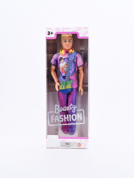 MUÑECO ARTICULADO C/ GUITARRA VIOLETA