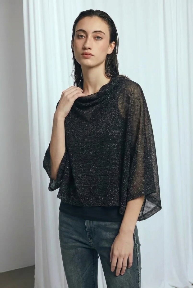 Capa lurex party - negro 