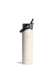 24 oz Wide Mouth Flex Straw Cap Ivory