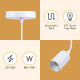 Portalamparas Colgante Liso Decorativo Pase E27 Techo Blanco