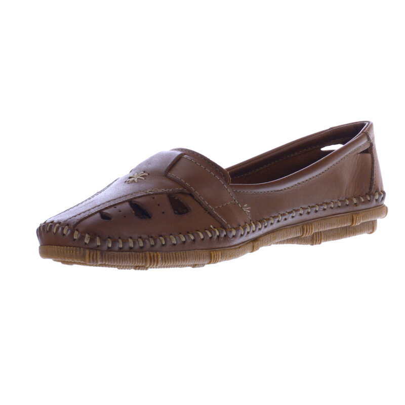 Zapato de Mujer Freeway Casual c/Velcro Marrón Habana