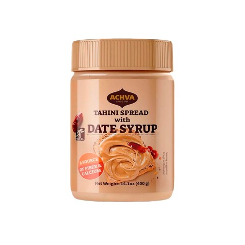 Tahini con Jarabe de Dátiles | 400 g | Achva Tahini Silan Achva 400g