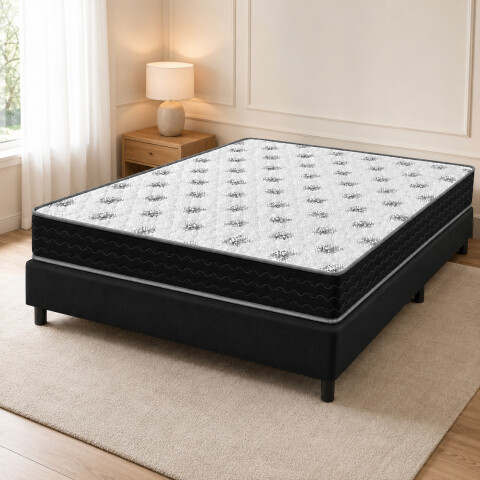 Sommier Platino 2 Plazas Colchón Espuma Reversible Matelaseado 138 x 188 x 18 cm Sommier Platino 2 Plazas Colchón Espuma Reversible Matelaseado 138 x 188 x 18 cm