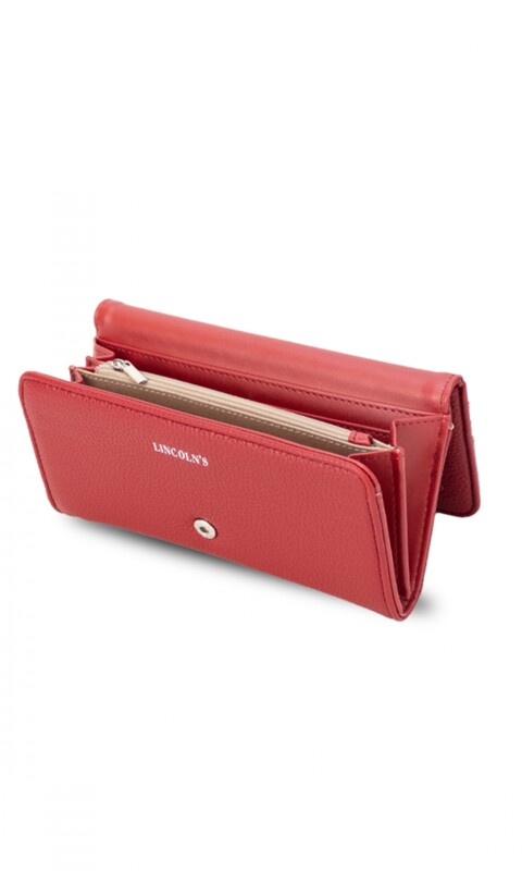 BILLETERA FAUSTINA ROJO PASION