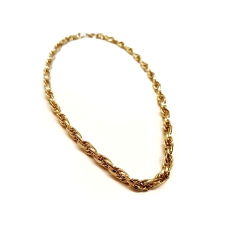 Collar Gala Gold Cadena Gruesa Trenzada 001