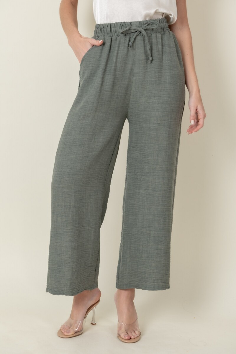 PANTALON CITRONELA - Verde seco 