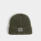 Gorro Clasico Gorro Tejido Con Tag - Verde Kaki