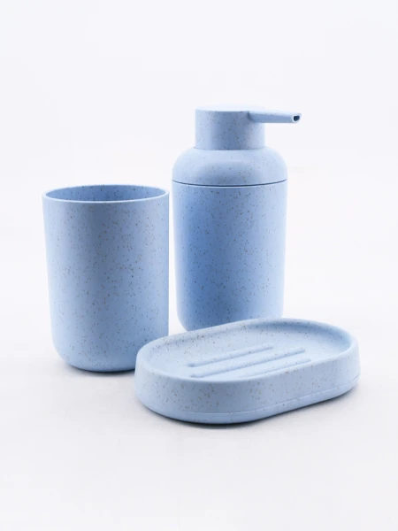 SET DISP, JABONERA Y PORTACEPILLOS CELESTE