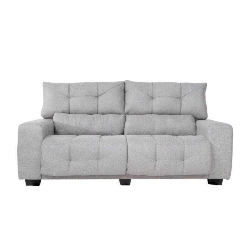 Sofa Le Mans 3 Cuerpos Hellen Gris Claro Sofa Le Mans 3 Cuerpos Hellen Gris Claro