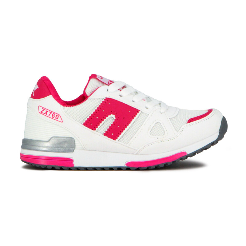 Austral Running Niño Bco-fucsia Blanco-rosado