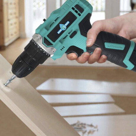 Taladro Atornillador a Batería 12V EcoDrop con Accesorios Taladro Atornillador a Batería 12V EcoDrop con Accesorios