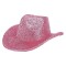 Gorro Cowboy Brilloso Clasico Rosa