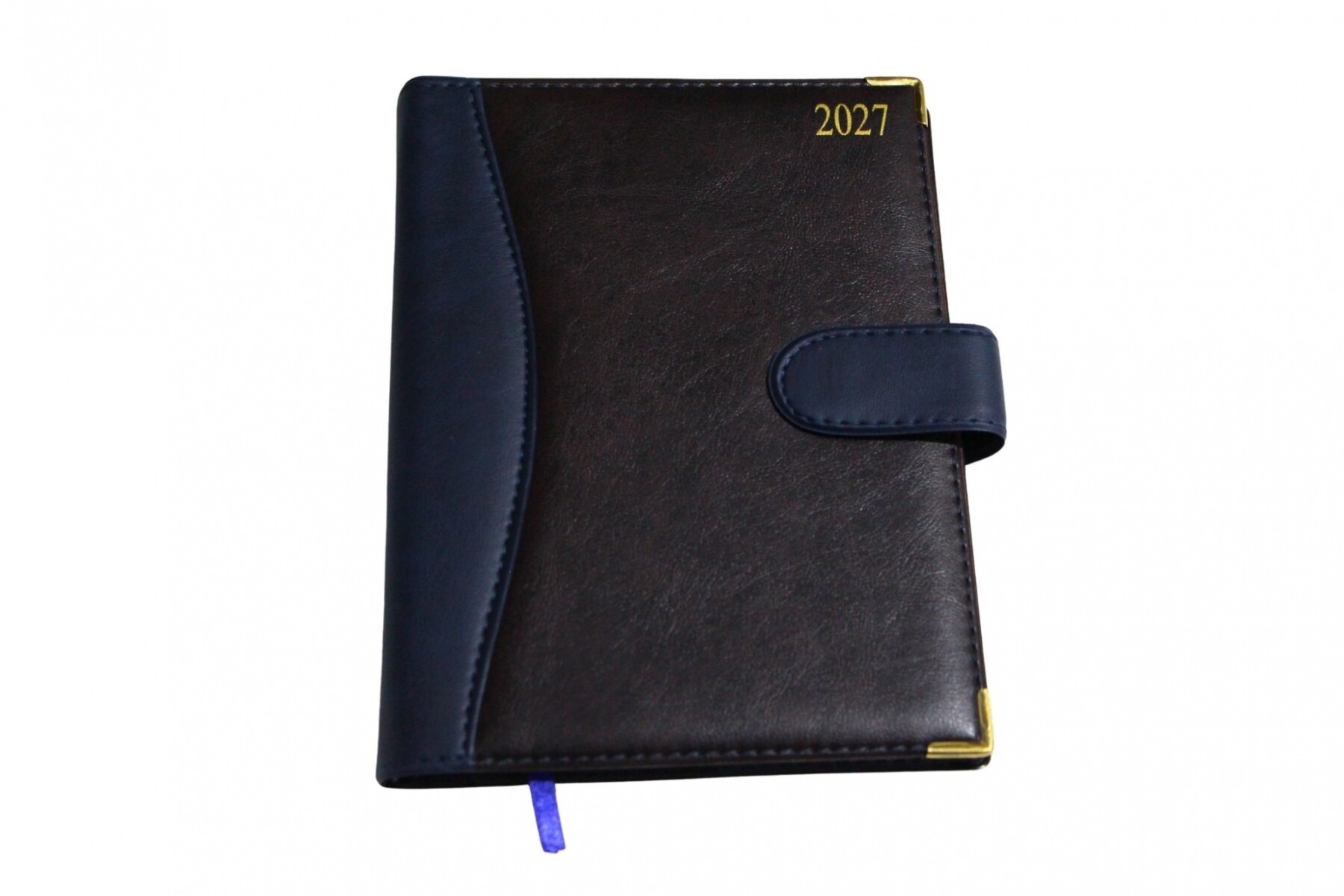 AGENDA ABEZETA 203 CP CLASSIC TAPA COSIDA Y PRESILLA - TAPA AZUL Y MARRON 