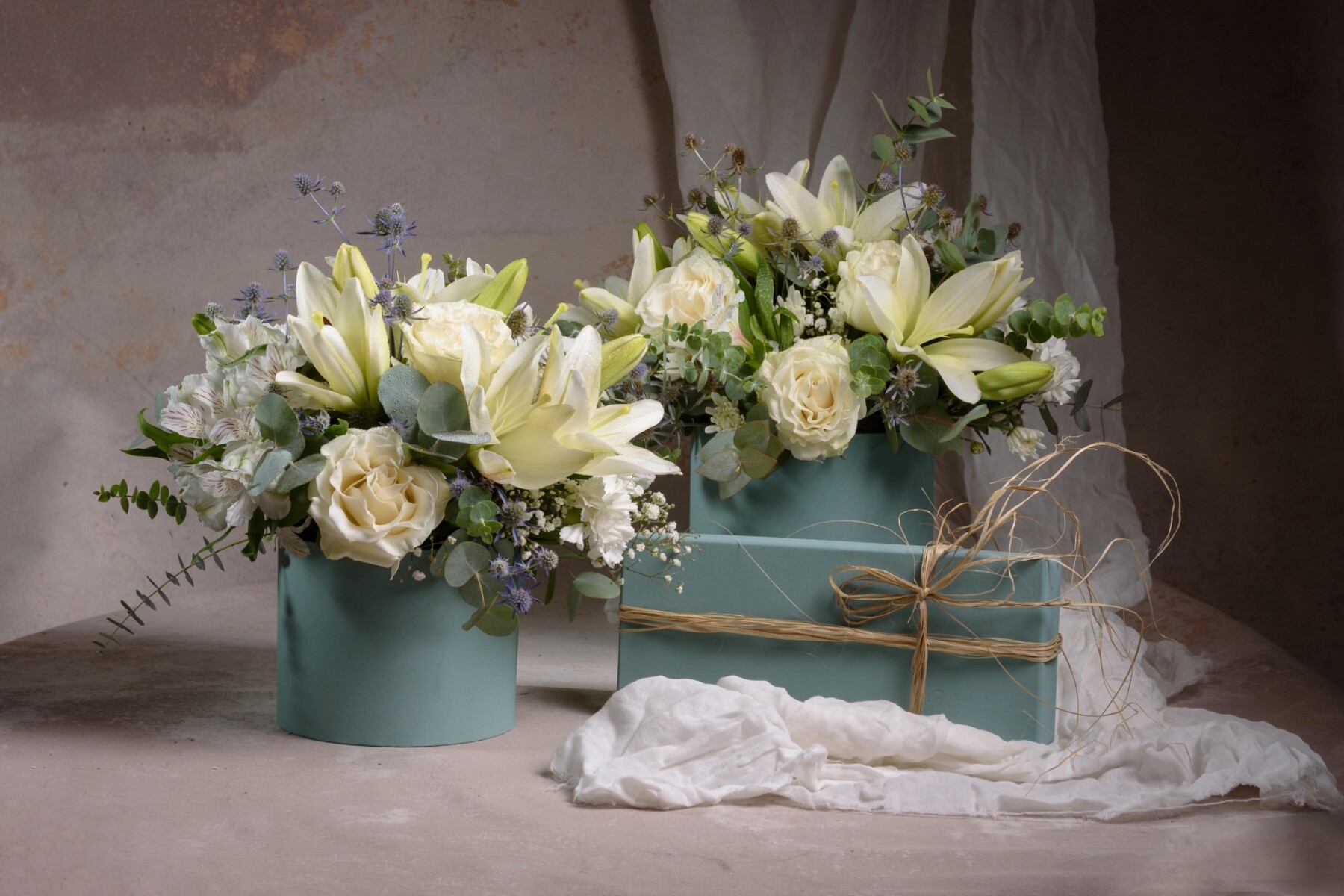 Box Grande + caja de 24 dulces BLANCA 