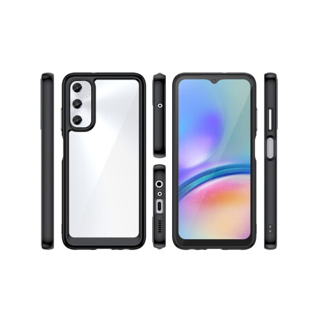 Case Transparente con Borde de Color Samsung A14 Black