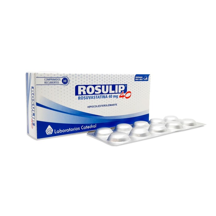 ROSULIP 40 MG. CJ X 30 COMP. REC. única