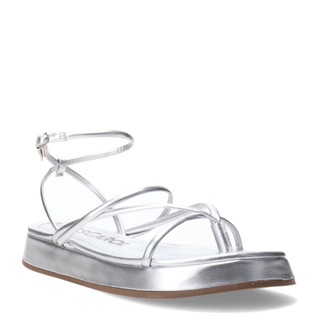 Sandalias de Mujer Miss Carol DAVV con tiras finas Plateado