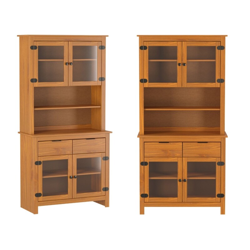Cristalero Aparador Madera 4 Puertas 2 Cajones 2 Estantes Lumax Cristalero Aparador Madera 4 Puertas 2 Cajones 2 Estantes Lumax