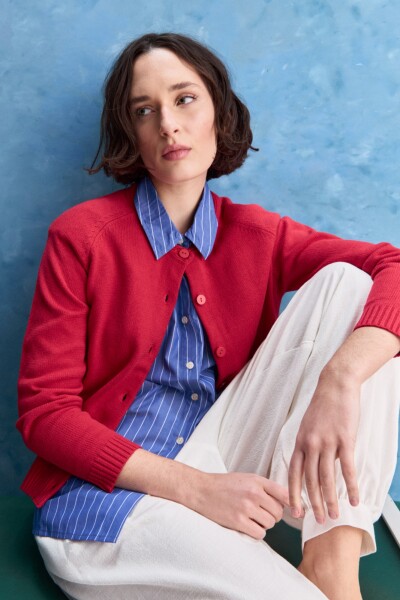 CARDIGAN ORIA Rojo