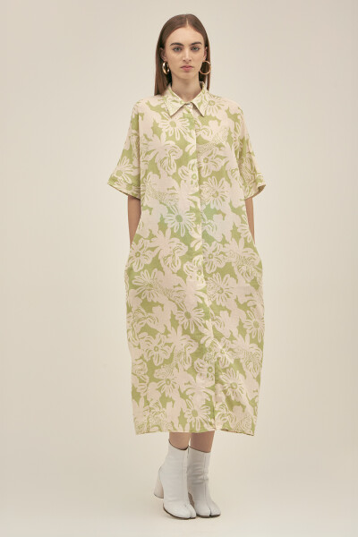 MARIE DRESS Jungle Green