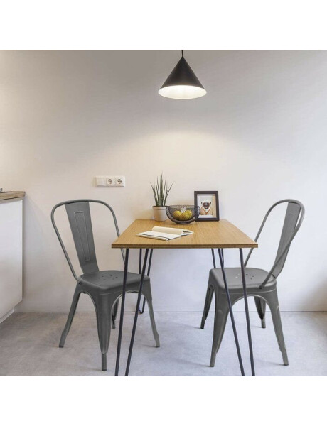 SILLA TOLIX GRIS METAL COMEDOR SILLA TOLIX GRIS METAL COMEDOR