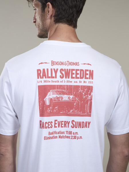 T-SHIRT RALLY BLANCO