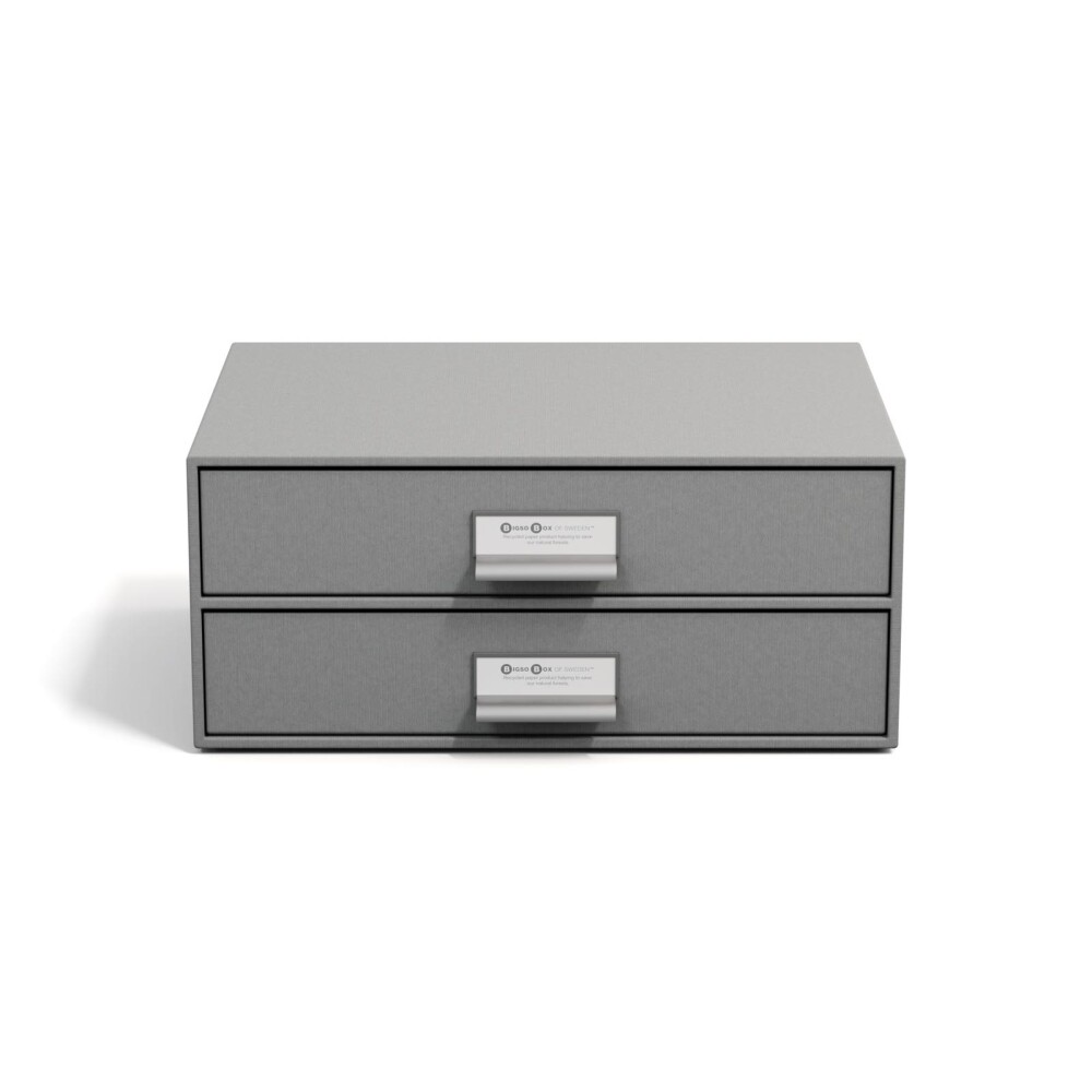 ORG ESCRITORIO 2 CAJONES PAPEL GRIS BIRGER