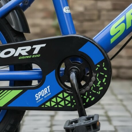 Bicicleta Infantil Sport P26302 Rod 16 Canasto y Parrilla AZUL