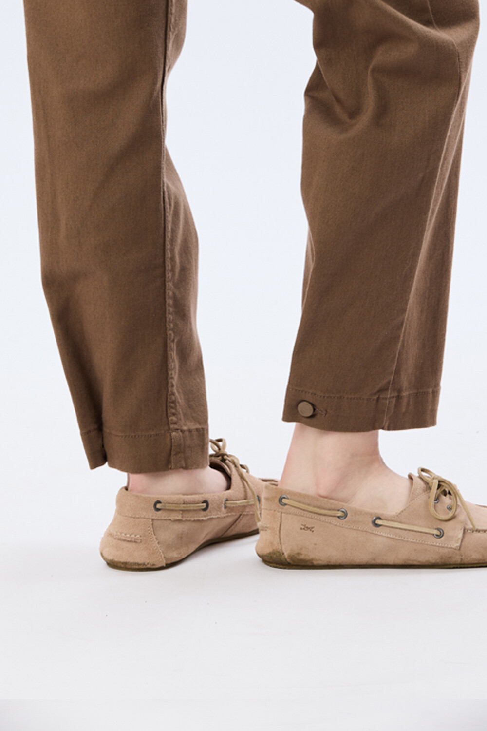 PANTALÓN DE GABARDINA Marron