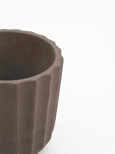 MACETA CERAMICA DECO TAUPE