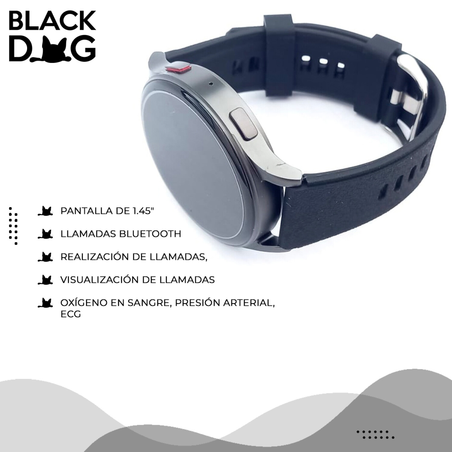 Smartwatch Reloj Smart Xion Pantalla 1.45 X-watch88 Negro — Black Dog