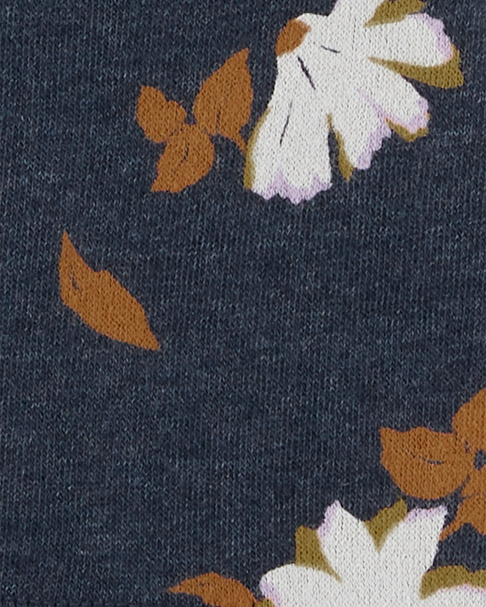 Campera de algodón con felpa con capucha, logo y diseño flores Sin color