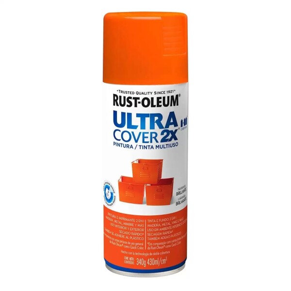 Esmalte Aerosol Brillante 340Gr Naranja Rust Oleum