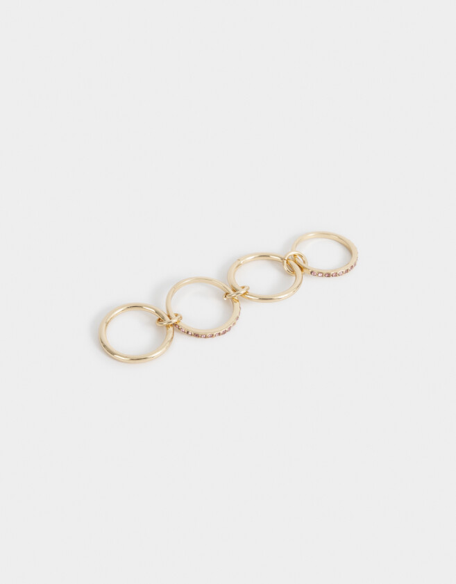 Anillos Medianos y Grandes Con strass Anillo Con Strass - Dorado