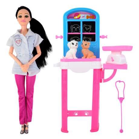 Muñeca veterinaria con accesorios Muñeca veterinaria con accesorios