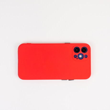 Estuche Funda De Silicona Para Iphone 12 Pro Rojo