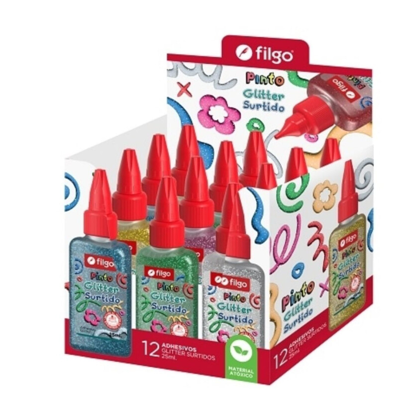 Cascola con brillantina filgo pinto 25 ml Cascola Con Brillantina Filgo Pinto 25 Ml