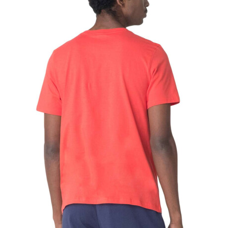 Fila Remera Regular Letter Outline Hombre Rojo-Blanco
