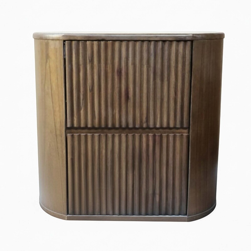 MESA DE LUZ 2 CAJONES MADERA MARRON SOUTHPORT