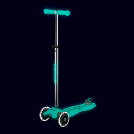 Monopatín Micro Maxi Glow Led Universo Binario VERDE