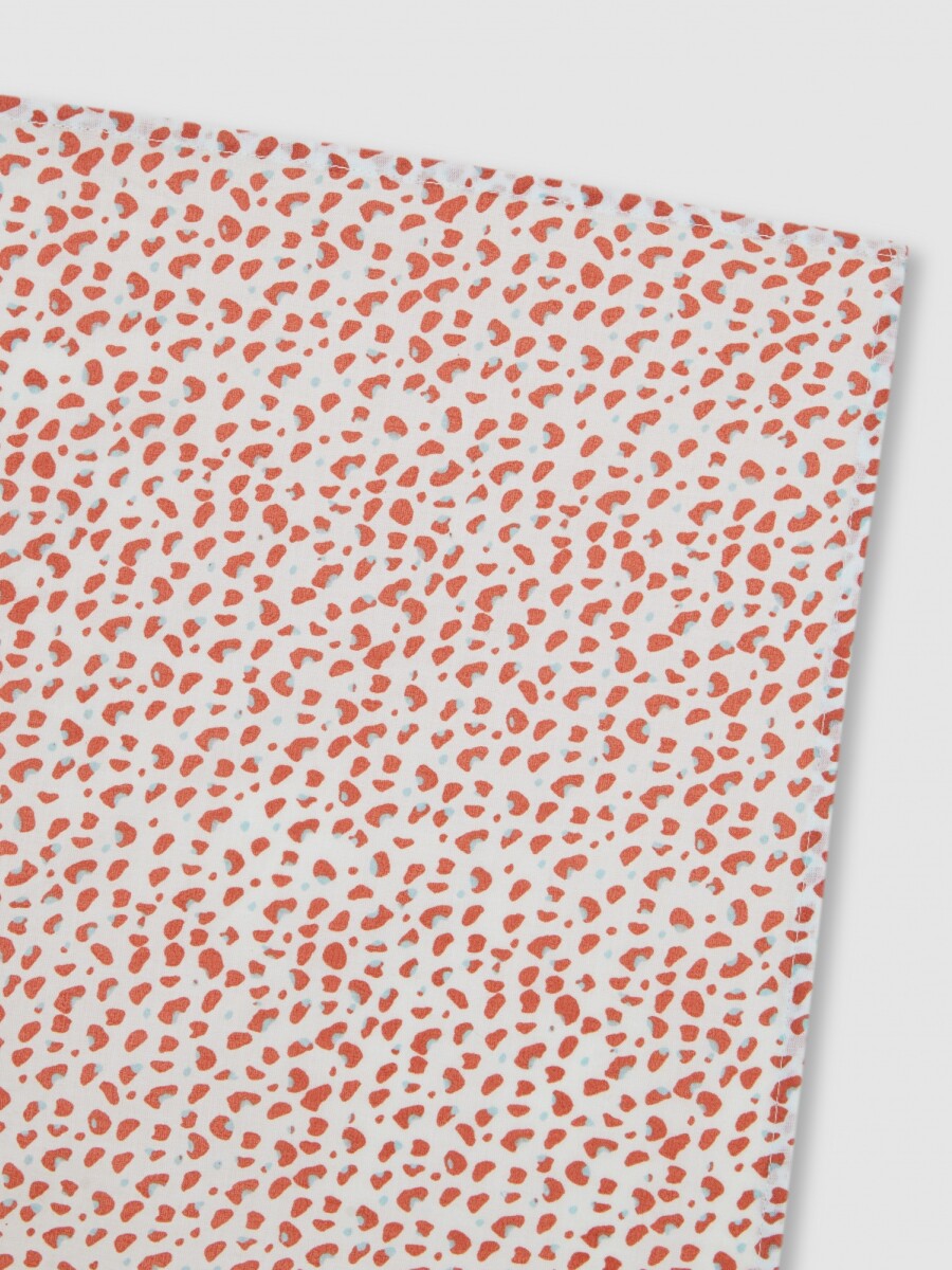 Fular Con Estampado Animal Coral Claro