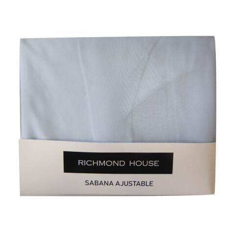 Sábana Ajustable 2 plazas Richmond House 100% Microfibra CELESTE