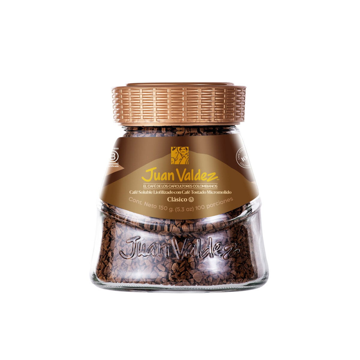 Cafe premium liofilizado Juan Valdez 150g 