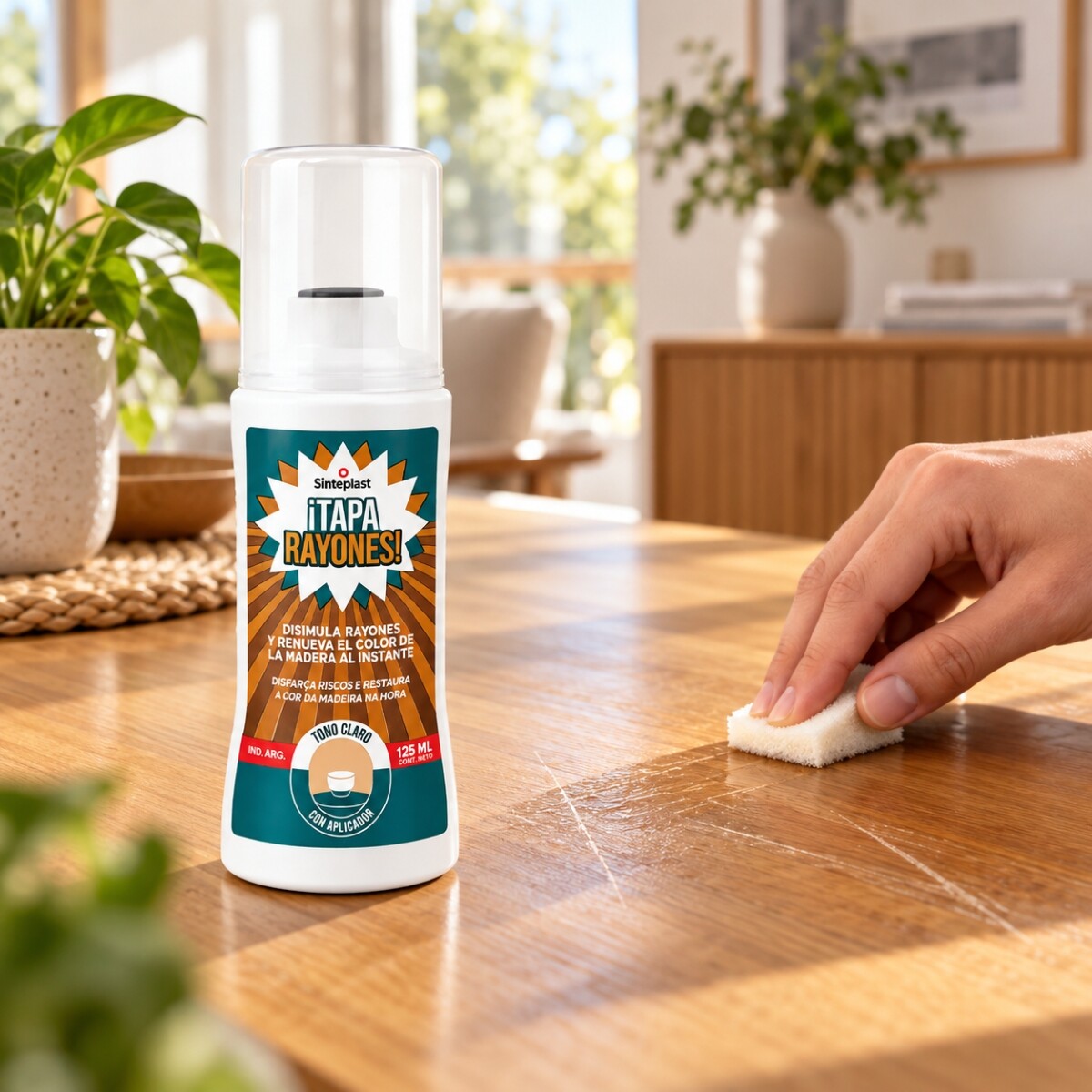 TAPA RAYONES 125 ML SINTEPLAST Claro