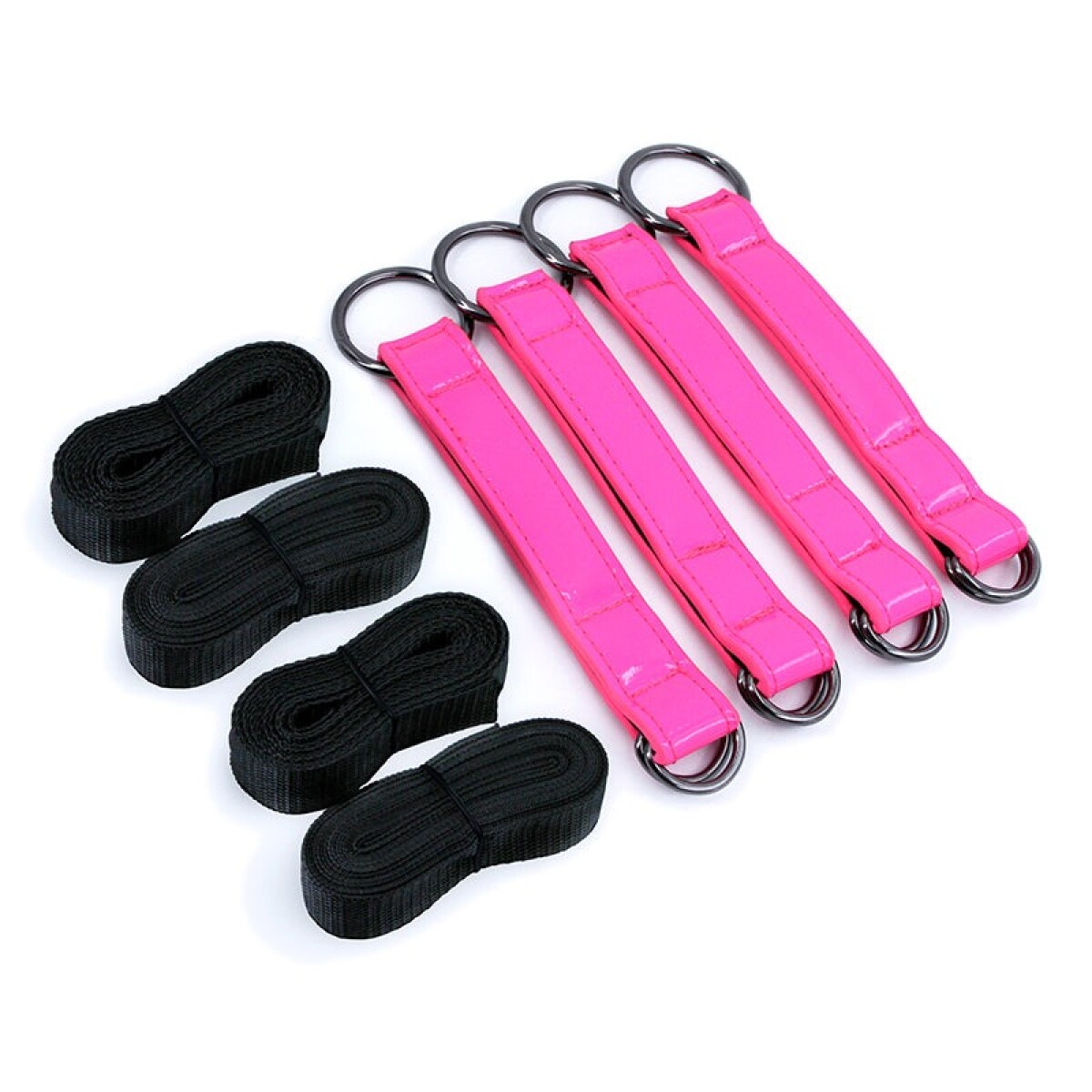 Correas BDSM Electra Play Things Tie Down Straps - Rosa Neon 