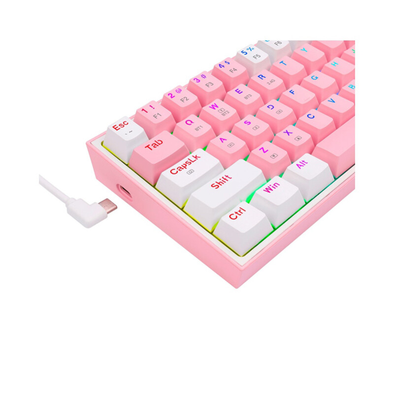 Teclado Gamer Inalambrico Redragon Fizz Pro K616 60 Pink Teclado Gamer Inalambrico Redragon Fizz Pro K616 60 Pink